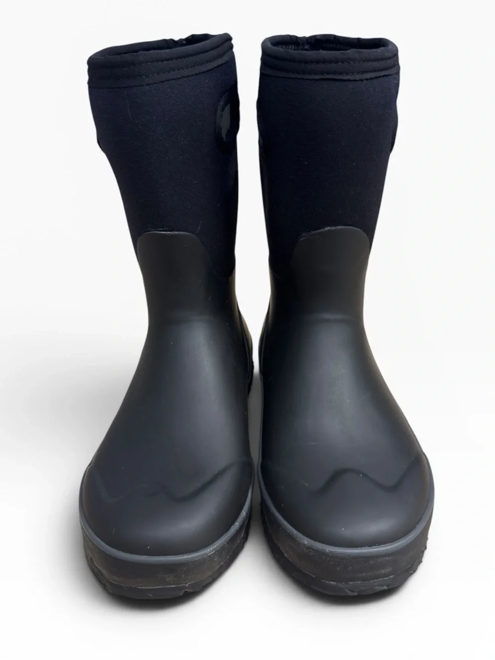 Bogs York Solid Kids Waterproof Rain Boots Black Youth US Size 5 Winter Boots